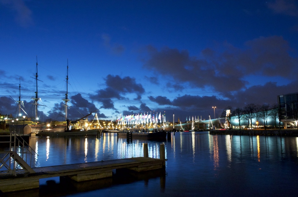 Marineterrein by night